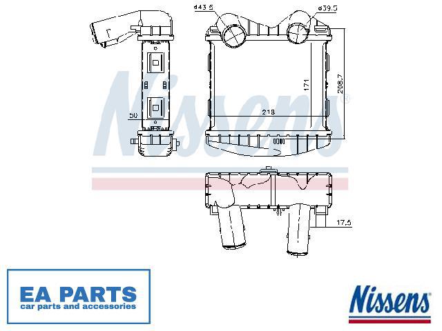 NISSENS Charge Air Intercooler 96718