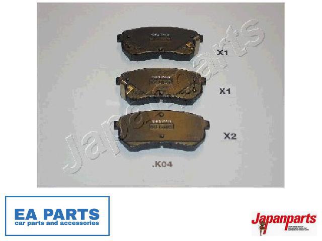 Brake Pad Set, disc brake for HYUNDAI KIA JAPANPARTS PP-K04AF | eBay