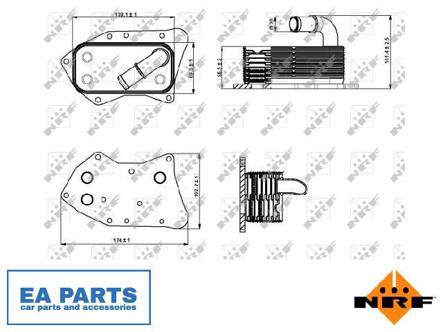 oil cooler engine oil for opel nrf 31341 ebay ebay